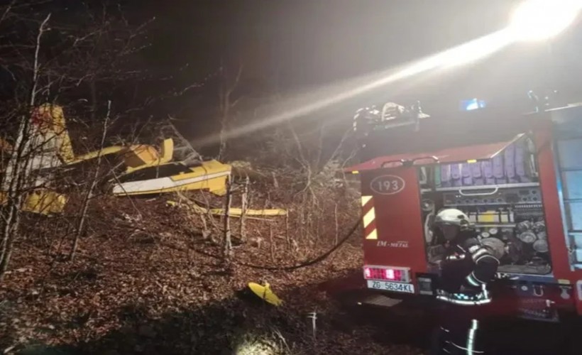 Türkiye'ye ait yangın söndürme uçağı Hırvatistan'da düştü: Pilot şehit oldu