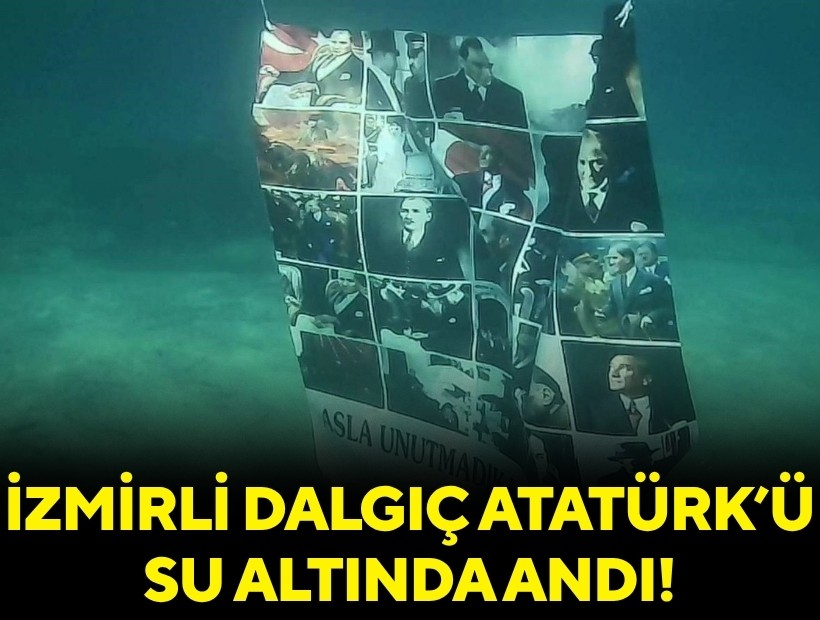 Ulu Önder Gazi Mustafa Kemal Atatürk'ü su altında andı