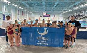 Aliağalı yüzücüler İzmir’de zirveye kulaç attı