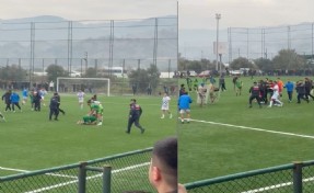 Aydın’da amatör lig maçı sonrası saha karıştı!