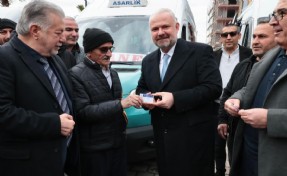 Başkan Pehlivan önce müjdeyi verdi, sonra direksiyona geçti