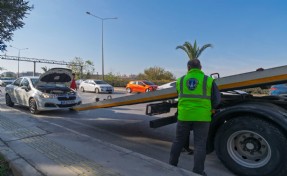 Büyükşehir’den trafiğe anında müdahale