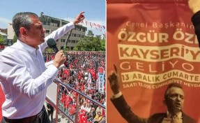 CHP'nin Kayseri mitingi öncesi kente asılan afişler toplatıldı