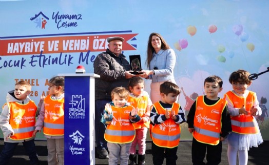Çeşme Belediyesi, Alaçatı’da çocuklar için yeni bir yaşam alanının temelini attı