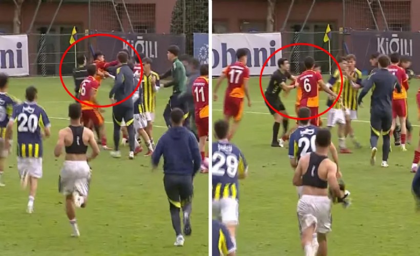 Fenerbahçe-Galatasaray maçında yumruklar konuştu!