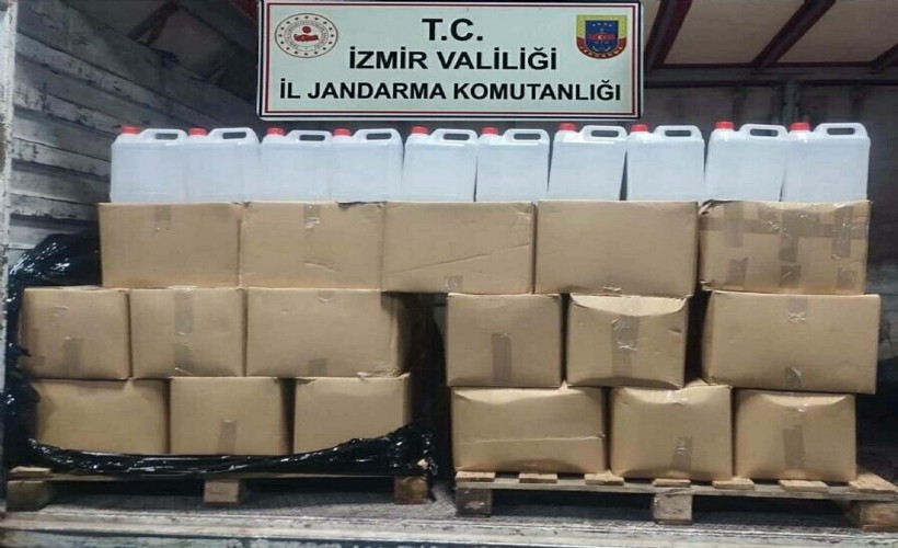 Kamyonette 860 litre etil alkol ele geçirildi