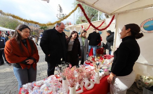 Menderes’te coşkulu yılbaşı pazarı