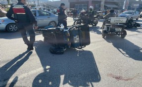 Motosiklet kazasında ağır yaralanan sürücü kurtarılamadı: O anlar kamerada!