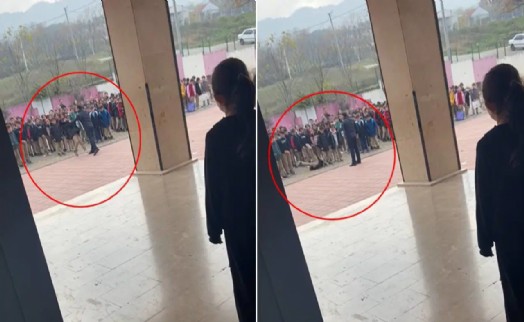 Müdür, öğrenciyi yakasından tutup yere savurdu: O görüntülere inceleme başlatıldı!
