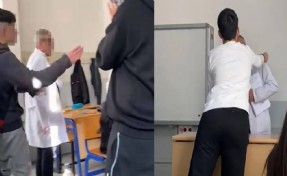 Öğrencilerin alay ettiği öğretmenin kolu kırıldı!
