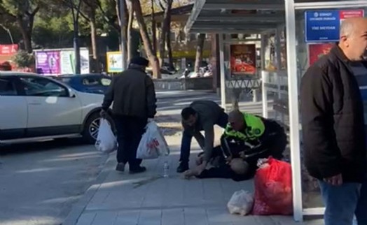 Polisin ilk yardım müdahalesi hayat kurtardı