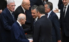 TBMM'den görüntüler: Liderler 'bütçe' için bir araya geldi