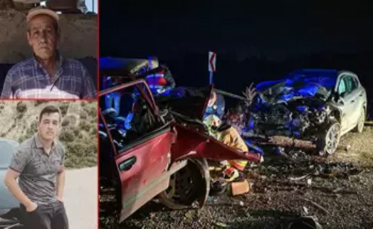 Tahliye edilen babasını almaya giderlerken kazada ölen Mehmet ile akrabaları defnedildi