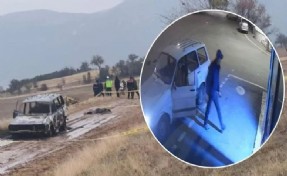 Vahşetin böylesi: Yanan otomobilin yanında kafası kesilmiş erkek cesedi bulundu!