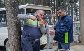 Büyükçiğli Mezarlığı'ndaki tahrip edilen 39 mezar için onarım çalışması başlatıldı
