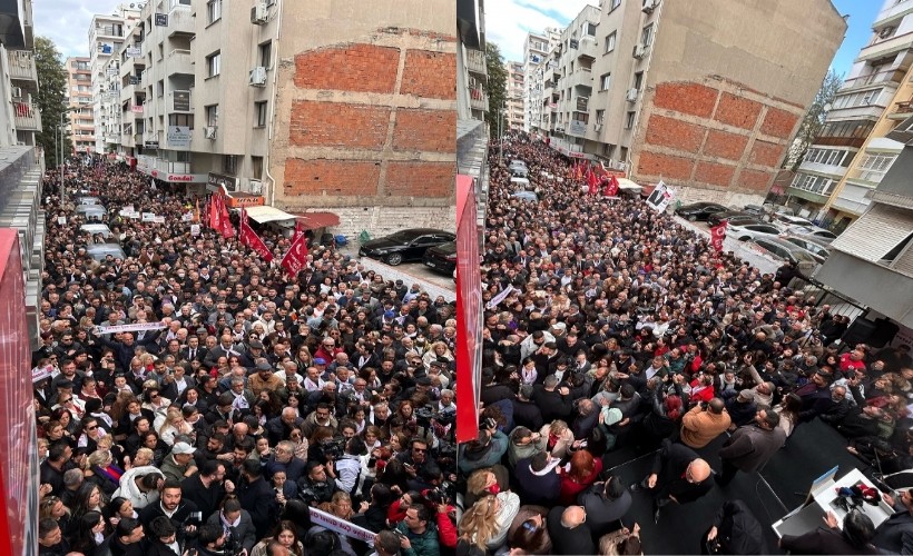 Aslanoğlu partililere ve vatandaşlara çağrı yapmıştı; İl Başkanlığı'nın önü hıncahınç doldu