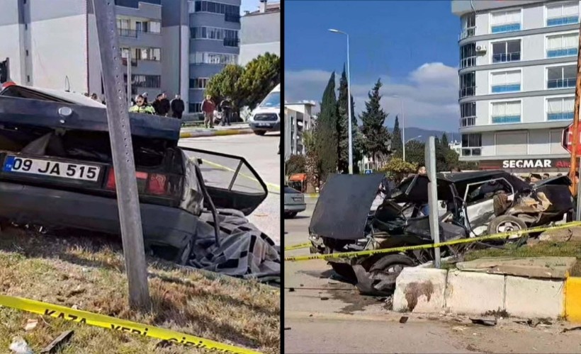 Aydın'da feci kazaı: 1 ölü, 1 yaralı