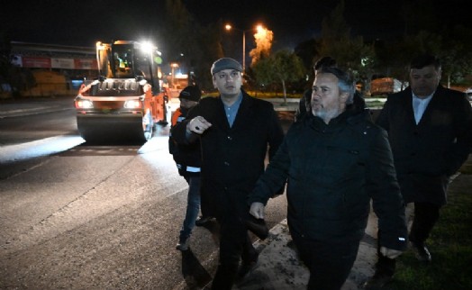 Başkan Ömer Eşki gece mesaisinde: 'Çalışmaya devam edeceğiz, hiçbir şey bizi durduramaz!'