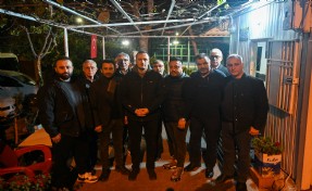 Başkan Ömer Eşki minibüsçülerle buluştu