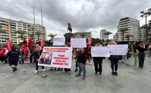 Çiğli’de işten çıkarılan işçiler Cumhuriyet Meydanı’nda: Protesto içinde eylem!