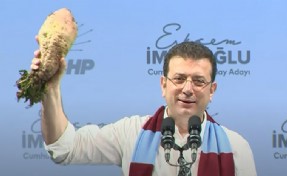 Ekrem İmamoğlu 'turpun büyüğünü' Trabzon'da gösterdi
