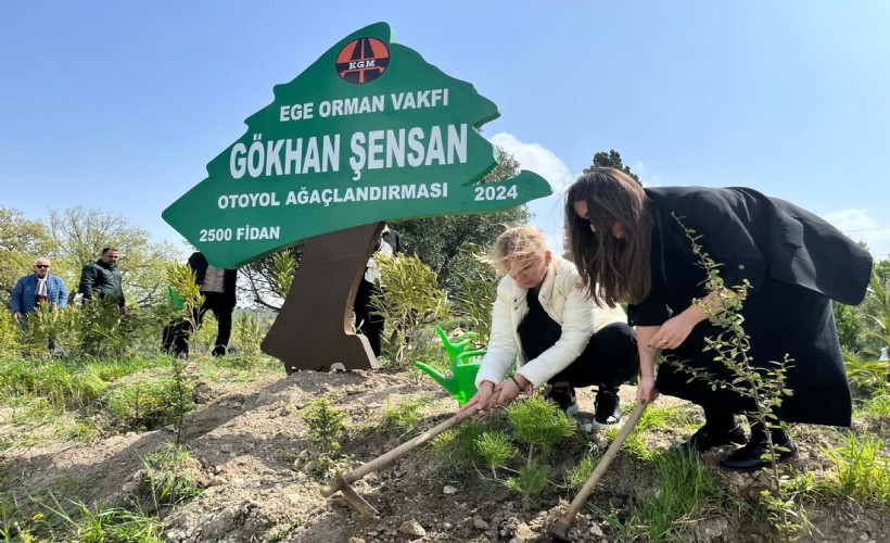 Gökhan Şensan 2 bin 500 fidanda yaşayacak