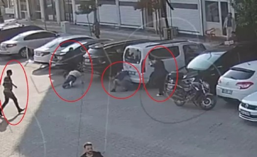 Gözü kara kadın kocasını korumak için silah çekti