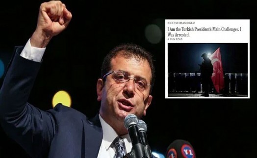 İmamoğlu, New York Times’a yazdı: Ben Cumhurbaşkanı’nın ana rakibiyim, tutuklandım