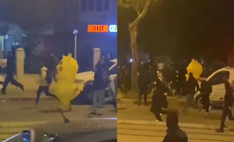 İmamoğlu eylemlerinde Pikachu, polisten kaçarken görüntülendi