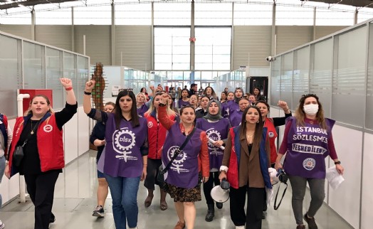 İzBB’de çalışan kadın emekçilerden protesto: İktidar kadınları ölüme terkediyor