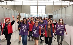 İzBB’de çalışan kadın emekçilerden protesto: İktidar kadınları ölüme terkediyor