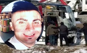 Otobüs kazasında ölen belediye personeli, son yolculuğuna uğurlandı