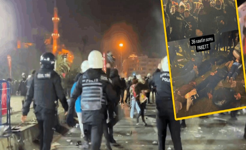 Polisten eylemcilere ters kelepçe, Instagram'a hikaye!