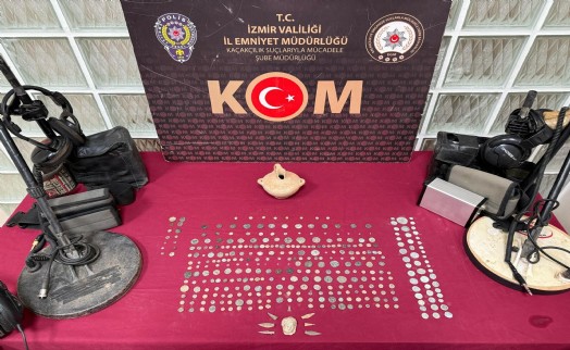 Tarihi eserlerle yakalanan 5 şüpheliye gözaltı