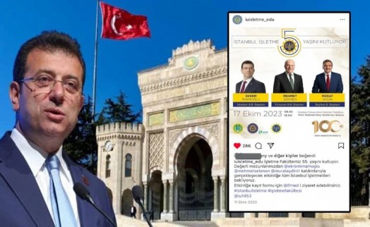 Üniversitenin 2023'teki İmamoğlu paylaşımı ortaya çıktı