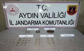 Aydın'da besihane ve serada tarihi eserle yakalanan 2 şüpheliye gözaltı