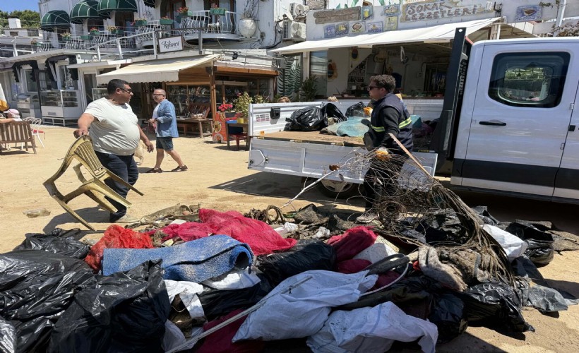 Bodrum'da tarihi antik kentin sularından 2 ton çöp çıktı!
