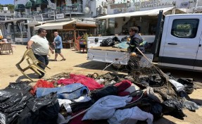 Bodrum'da tarihi antik kentin sularından 2 ton çöp çıktı!