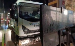 TOMA’nın önünü kestiği iddia edilen çöp aracı şoförleri ifadeye çağrıldı