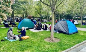 Depremden korkanların Gezi Parkı'na kurduğu çadırlar kaldırıldı