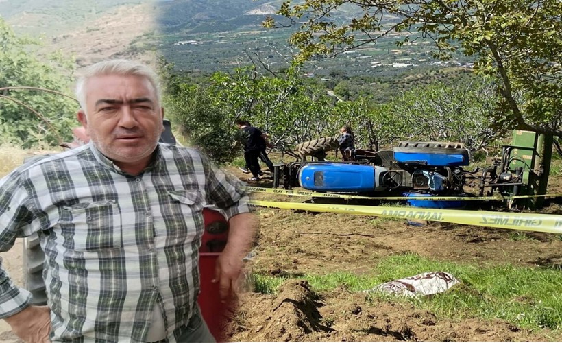 Devrilen traktörün altında kalan sürücü öldü
