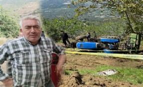 Devrilen traktörün altında kalan sürücü öldü