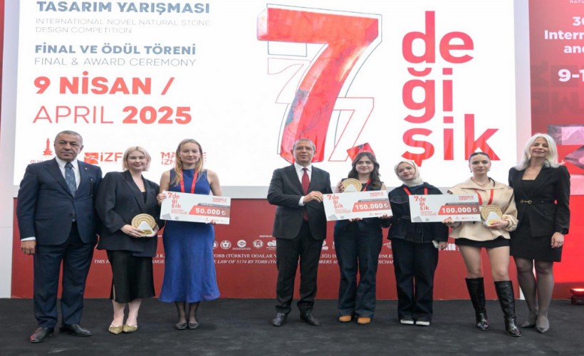 Doğaltaşa hayat veren genç tasarımcılar ödüllerini aldı