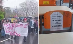 İstanbul'da üniversiteliler tutuklu arkadaşları için eylemde: YTÜ'de sınav boykotu, Boğaziçi'nde yürüyüş