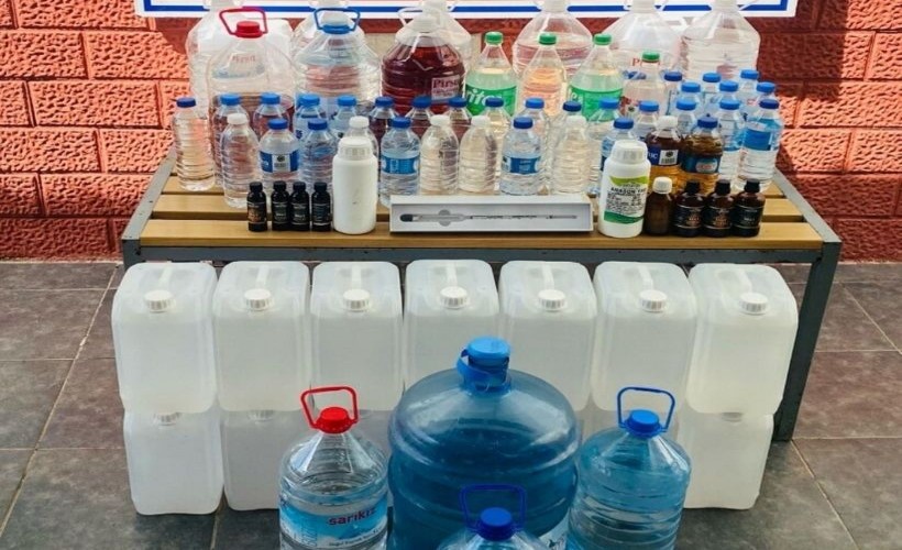 İzmir’de 8 ton kaçak alkol ele geçirildi