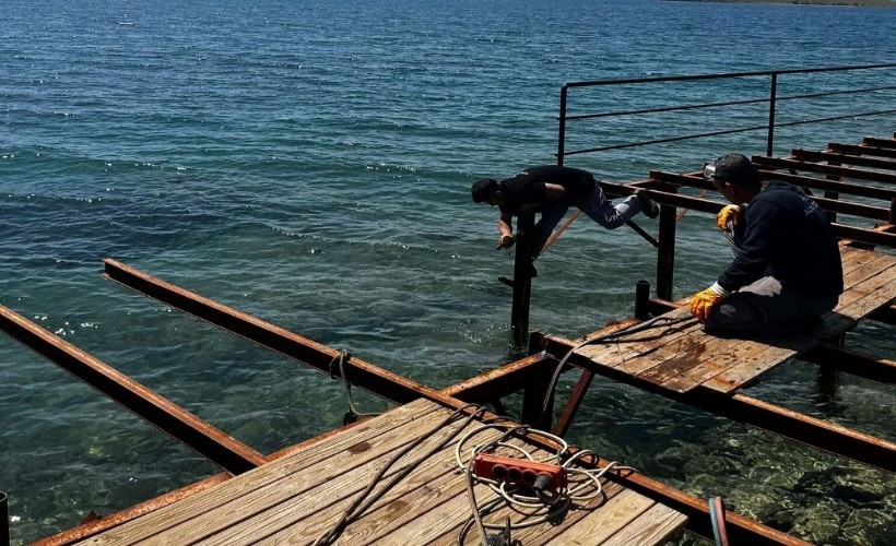 Kaçak iskele yıkıldı; 3 milyon TL ceza kesildi