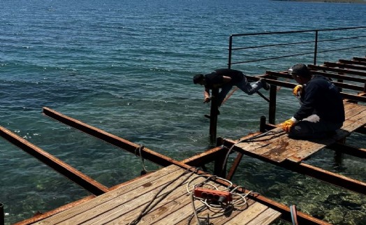 Kaçak iskele yıkıldı; 3 milyon TL ceza kesildi