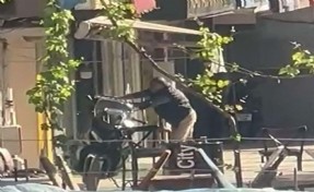 Kendisini tabancayla vuran şüpheliyi peşine düşüp yakaladı