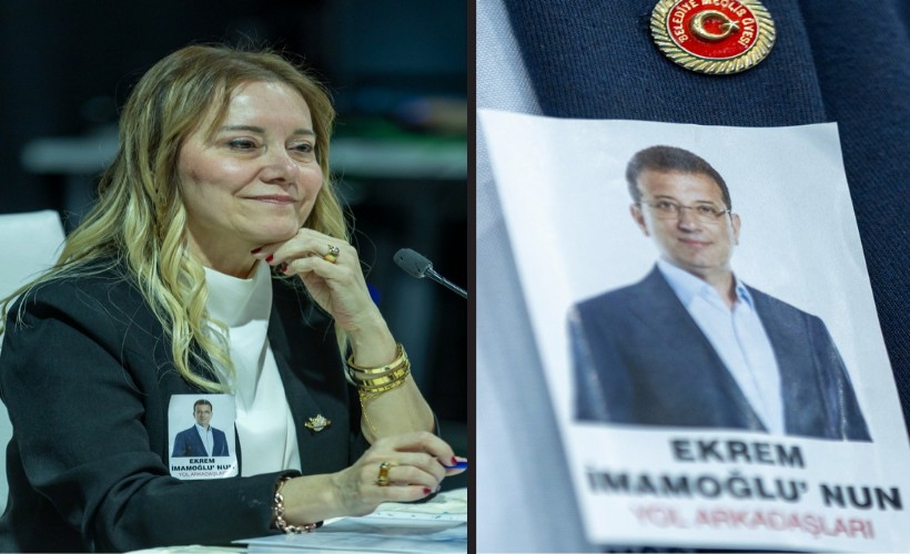 Konak Meclisi’nde İmamoğlu damgası: Yakalarında fotoğrafla katıldılar!
