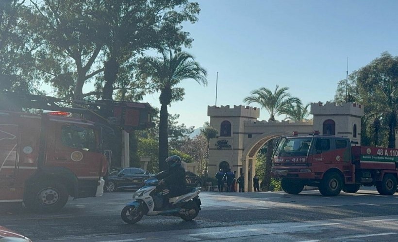 Marmaris'te 5 yıldızlı otelde yangın paniği: 6 kişi dumandan etkilendi...